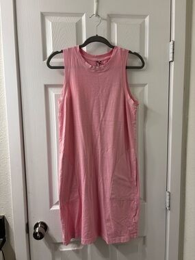 Old Navy Pink Sleeveless Crewneck Dress